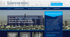 Desktop Screenshot of lowensteindisability.com